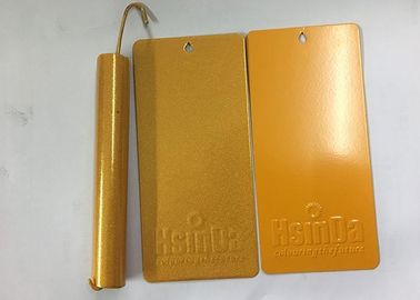 Hsinda Termosetting Metallic Gold Powder Coat Bonding Electrostatic 8-10 M Cobertura