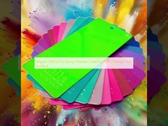 Revestimento em pó de epoxi com superfície de casca de laranja