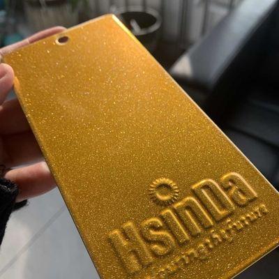Revestimento em pó eletrostático metálico cromado em ouro espumante para pintura de móveis, aparelhos de navegação