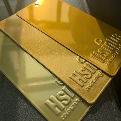 Da laqueação metálica do pó da cor do ouro de Hsinda resistente UV