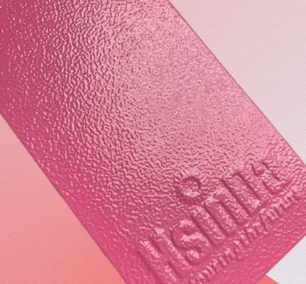 Revestimento em Pó Rosa Enrugado para Ocultar Imperfeições e Acabamento Durável em Equipamentos Industriais