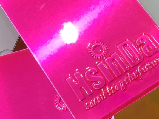 Alto brilho termostante Candy Pink Powder Coating para acentos decorativos