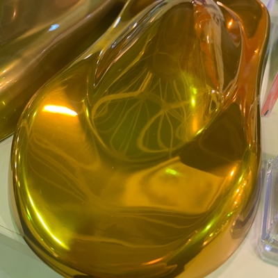 Tinta de revestimento em pó transparente de cor verde-púrpura