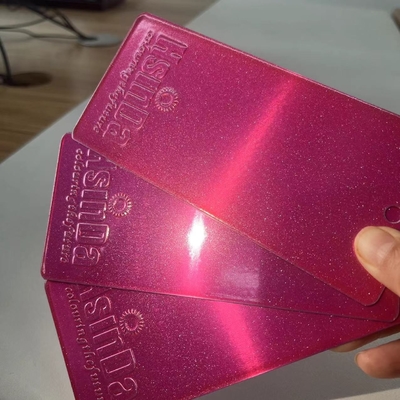 Revestimento em pó de poliéster rosa brilhante para eletrônicos interiores automotivos UV e resistente à umidade