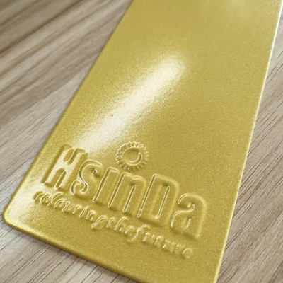 Superior brilho e retenção de cor revestimento em pó metálico em ouro para acabamento de superfície