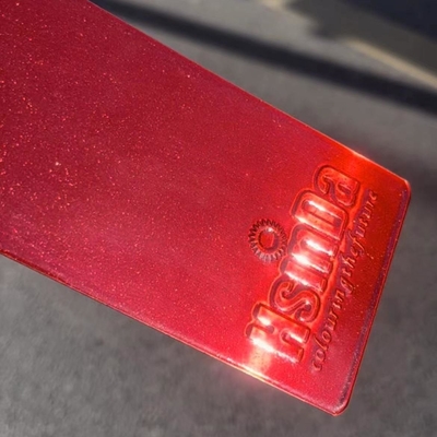 Cor Vermelha Cor Cromo Espartilho Tinta em Spray Revestimento em Pó Translúcido Forte Adesão para Peça de Automóvel