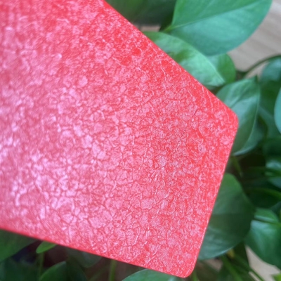 Revestimento em pó de estado Ral3020 pele de lagarto vermelho Alligator acabamento UV eletrostático para 1000h de umidade metal industrial