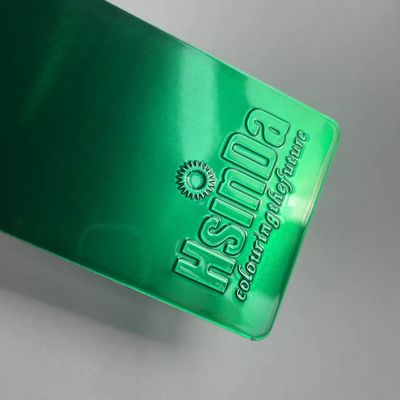 Revestimento em pó verde doce com pulverização eletrostática, resistente aos raios UV e fácil de limpar para superfícies metálicas
