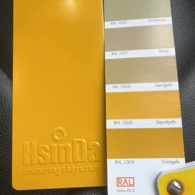 Ral 1003 Signal Amarelo Púrpura de revestimento fácil de limpeza para bicicleta estrutura de bicicleta ônibus personalizado