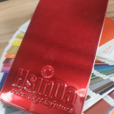 Tinta em pó vermelho doce resistente a altas temperaturas para aplicação em spray decorativa em peças metálicas automotivas