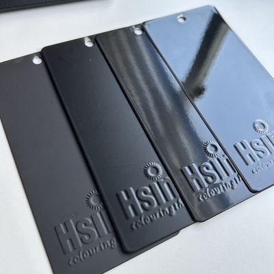Revestimento em pó eletrostático preto RAL9005 personalizado com acabamento brilhante e cura a 180-200 °C