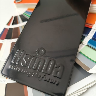 Resistente a produtos químicos Ral 9005 90-100% Pintura em pó preta brilhante Revestimento eletrostático para pinturas de molas