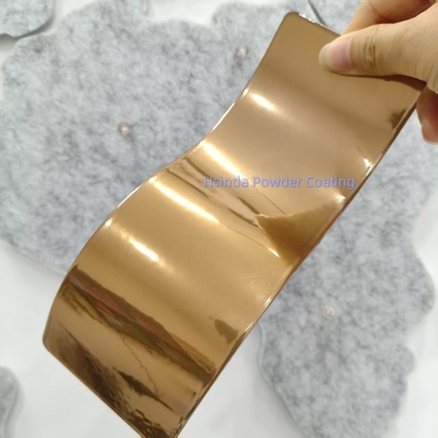 Tinta em pó eletrostática de poliéster para metais Hsinda Copper Brass Illusion Chrome, Bronze