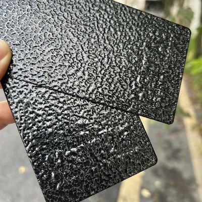 Revestimento em pó preto de prata com textura de martelo para aplicações de pulverização eletrostática em cores personalizadas, resistentes à corrosão e resistentes aos raios UV