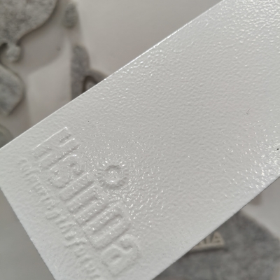 Textura de rugas brancas Revestimento em pó de poliéster 60-80um para metal